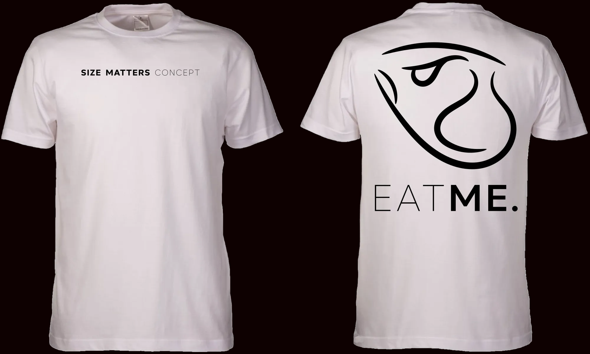 CLASSIC WHITE TEE –  EAT ME. Turboperch Head ( BIANCARDI )